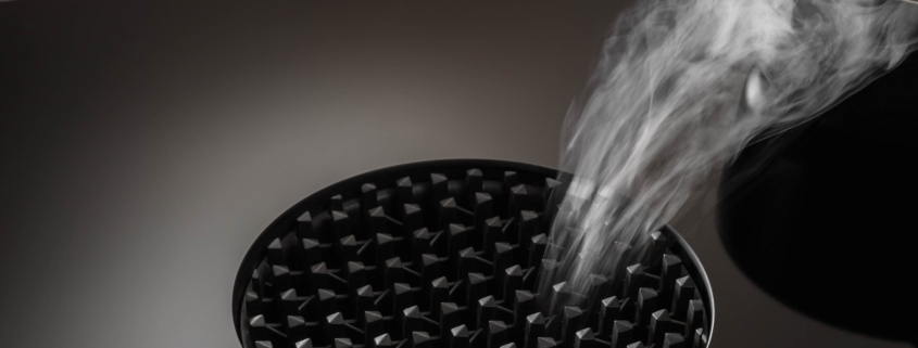 Bilde av bora x pure downdraft som viser hvordan dampen forsvinner ned i ventilatoren